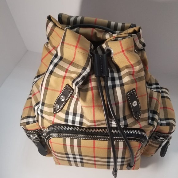NWT Authentic Brand New BurBerry Medium Rucksack In Vintage Check Nylon - Picture 6 of 13